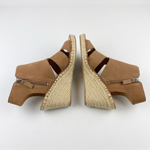 Franco Sarto Brown Nola Espadrille Wedge Sandals Size 9 NEW - Picture 6 of 12